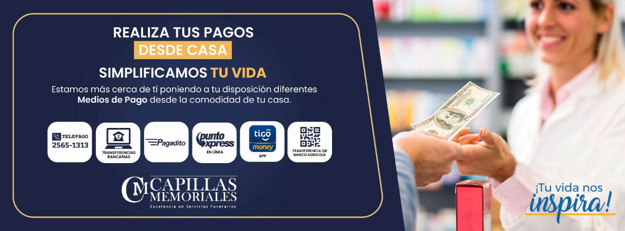 Realiza tus pagos desde casa: Telepago 2565-1313, transferencias bancarias, Pagadito, Punto Xpress, Tigo Money y QR Banco Agrícola.